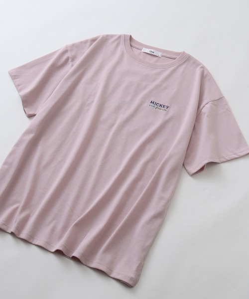 Disney(ディズニー)の「【Disney/ディズニー】アートワークデザイン 総刺繍 半袖Tシャツ(Tシャツ/カットソー・レディース・ライトピンク/スミクロ/オートミール/カーキ・L/M)」の15枚目の写真