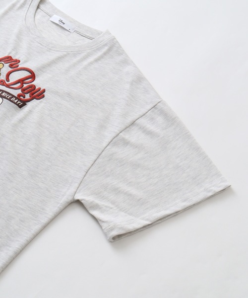 Disney(ディズニー)の「【Disney/ディズニー】アートワークデザイン 総刺繍 半袖Tシャツ(Tシャツ/カットソー・レディース・ライトピンク/スミクロ/オートミール/カーキ・L/M)」の19枚目の写真
