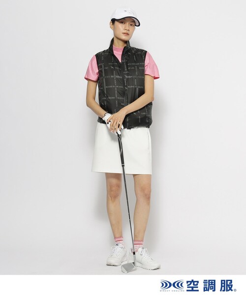 adabat（アダバット）の「【ファン別売り】「空調服（R）」ロゴチェックベスト（ベスト・レディース・ブラック系・40/38）」の4枚目の写真