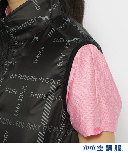 adabat（アダバット）の「【ファン別売り】「空調服（R）」ロゴチェックベスト（ベスト・レディース・ブラック系・40/38）」の11枚目の写真