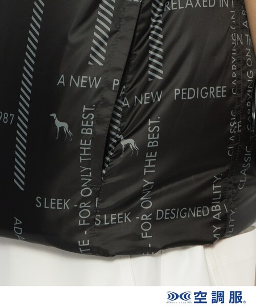 adabat（アダバット）の「【ファン別売り】「空調服（R）」ロゴチェックベスト（ベスト・レディース・ブラック系・40/38）」の13枚目の写真