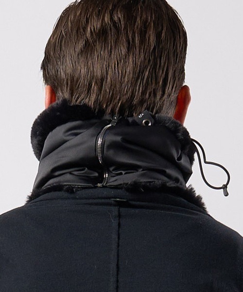 wjk(ダヴルジェイケイ)の「mko12778-combi neck warmer ネックウォーマー(ネックウォーマー/スヌード・メンズ・ネイビー/ブラック・FREE)」の20枚目の写真