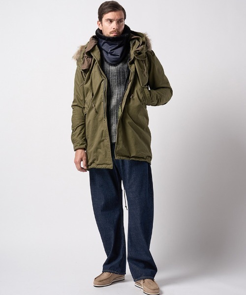 wjk(ダヴルジェイケイ)の「mko12778-combi neck warmer ネックウォーマー(ネックウォーマー/スヌード・メンズ・ネイビー/ブラック・FREE)」の14枚目の写真