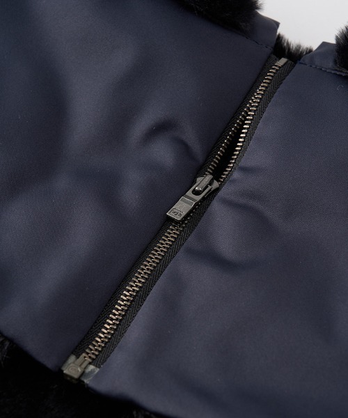 wjk(ダヴルジェイケイ)の「mko12778-combi neck warmer ネックウォーマー(ネックウォーマー/スヌード・メンズ・ネイビー/ブラック・FREE)」の9枚目の写真