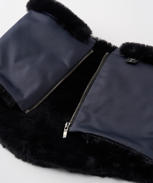 wjk(ダヴルジェイケイ)の「mko12778-combi neck warmer ネックウォーマー(ネックウォーマー/スヌード・メンズ・ネイビー/ブラック・FREE)」の8枚目の写真