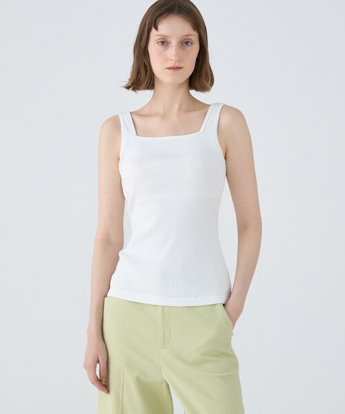 コットンリブ カップ付きタンクトップ（タンクトップ）｜MACPHEE