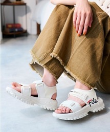 FILA | FILA フィラ FILA TRACER SD SCRIPT フィラトレーサーサンダルスクリプト USS25038100 ABC-MART限定 *OFFWHITE/NVY(サンダル)