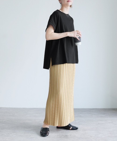 reca(レカ)の「【接触冷感】フレンチスリーブプルオーバー(Tシャツ/カットソー・レディース・ブラック/アイボリー/アクア/チャコールグレー・M)」の20枚目の写真