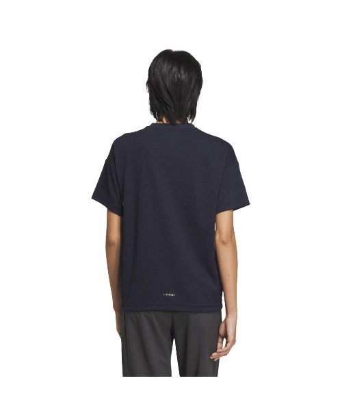 adidas(アディダス)の「アディダス adidas カラーブロック 半袖Tシャツ(Tシャツ/カットソー・レディース・ブラック/ホワイト/ネイビー・L/XL/S/M)」の4枚目の写真