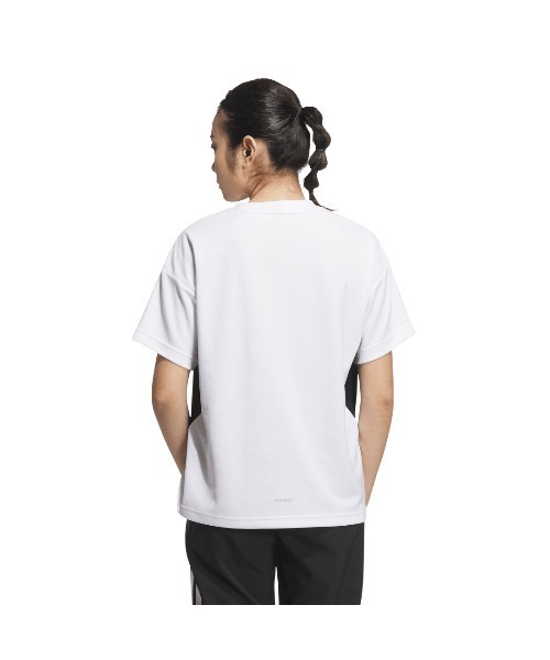 adidas(アディダス)の「アディダス adidas カラーブロック 半袖Tシャツ(Tシャツ/カットソー・レディース・ブラック/ホワイト/ネイビー・L/XL/S/M)」の5枚目の写真