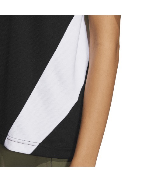 adidas(アディダス)の「アディダス adidas カラーブロック 半袖Tシャツ(Tシャツ/カットソー・レディース・ブラック/ホワイト/ネイビー・L/XL/S/M)」の8枚目の写真