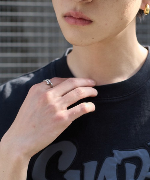 WEGO(ウィゴー)の「WEGO/ワッペンロゴドロストBIG T(Tシャツ/カットソー・メンズ・ホワイト/ブラック/スミクロ/グレー系その他/ブラック系その他・LARGE/MEDIUM)」の11枚目の写真