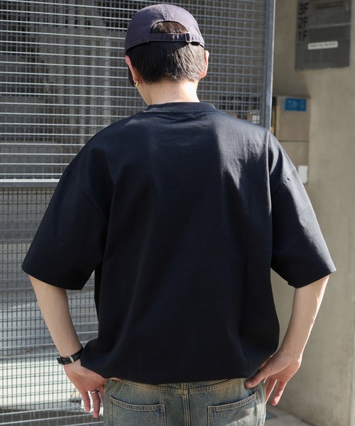 WEGO(ウィゴー)の「WEGO/ワッペンロゴドロストBIG T(Tシャツ/カットソー・メンズ・ホワイト/ブラック/スミクロ/グレー系その他/ブラック系その他・LARGE/MEDIUM)」の19枚目の写真