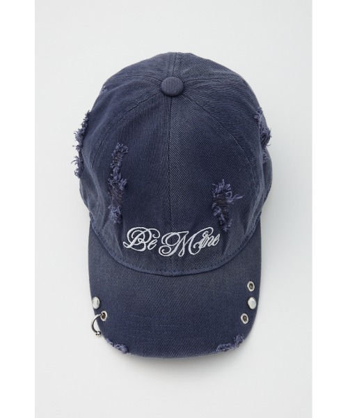 SLY（スライ）の「DAMAGE PIERCE CAP ダメージ ピアス キャップ（キャップ・レディース・ブラック/ネイビー・FREE）」の20枚目の写真