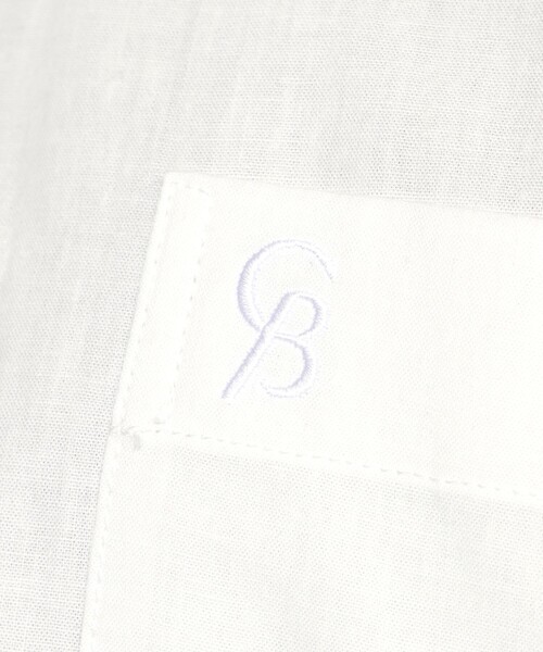 CB CRESTBRIDGE（シービークレストブリッジ）の「パーシャルチェックリネンミックスハーフスリーブシャツ（シャツ/ブラウス・メンズ・オフホワイト/ネイビー・2/3）」の8枚目の写真