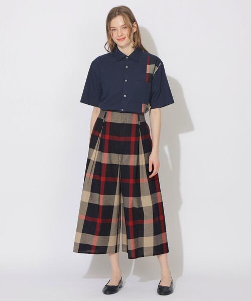 CB CRESTBRIDGE（シービークレストブリッジ）の「パーシャルチェックリネンミックスハーフスリーブシャツ（シャツ/ブラウス・メンズ・オフホワイト/ネイビー・2/3）」の11枚目の写真