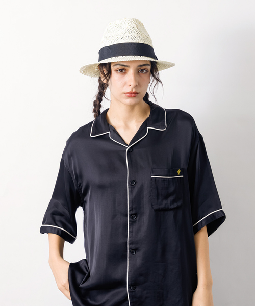 PENDLETON（ペンドルトン）の「【PENDLETON/ペンドルトン】Piping Open Collar Shirt/パイピング刺繍オープンカラーシャツ/ユニセックス（シャツ/ブラウス・メンズ・ブラック/ホワイト・M/L）」の3枚目の写真
