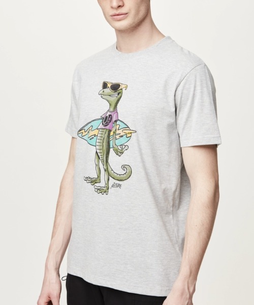 PICTURE ORGANIC CLOTHING（ピクチャーオーガニッククロージング）の「【PICTURE/ピクチャー】JECKO TEE/フロントプリント半袖Tシャツ（Tシャツ/カットソー・メンズ・ホワイト/グレー系その他・LARGE/X-LARGE）」の2枚目の写真