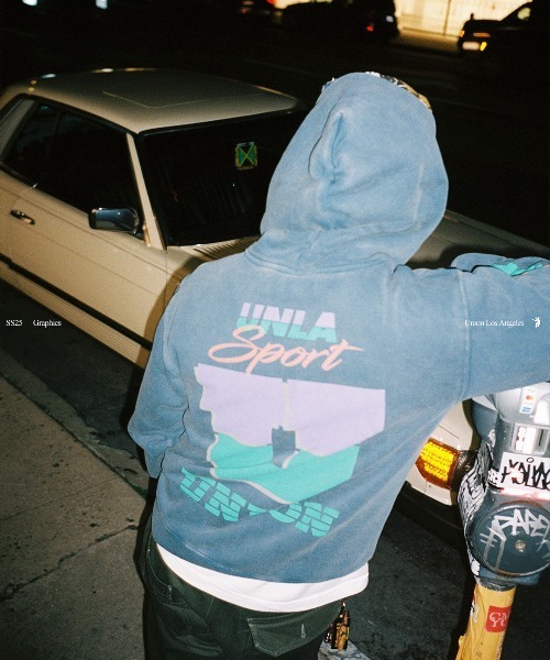 UNION(UNION TOKYO)(ユニオン)の「UNION TOKYO SPORT HOOD ユニオン トーキョー パーカー フ―ディー(パーカー・メンズ・ブラック/ネイビー・XX-LARGE/SMALL/X-LARGE/LARGE/MEDIUM)」の6枚目の写真