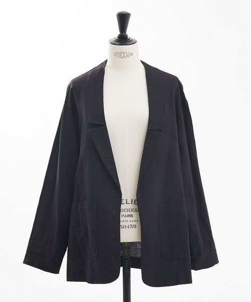 collex（コレックス）の「ショールカラージャケット ブラック（テーラードジャケット・レディース・ブラック・フリー）」の5枚目の写真