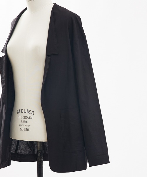 collex（コレックス）の「ショールカラージャケット ブラック（テーラードジャケット・レディース・ブラック・フリー）」の8枚目の写真