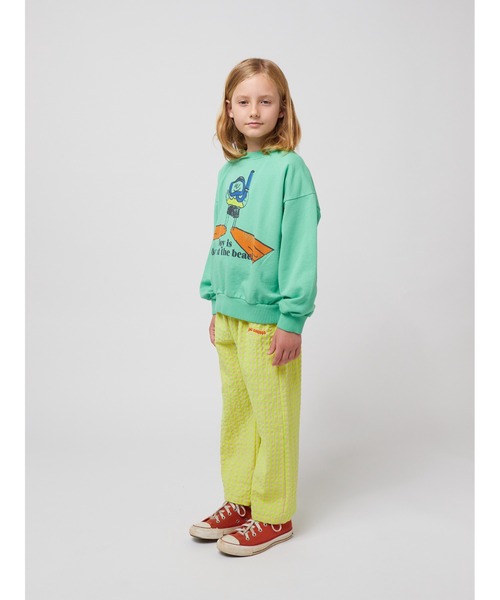 BOBO CHOSES（ボボショーズ）の「A Day At The Beach sweatshirt（スウェット・キッズ・ライトグリーン・2-3YEAR/8-9y/6-7YEAR/4-5YEAR/10-11y）」の5枚目の写真