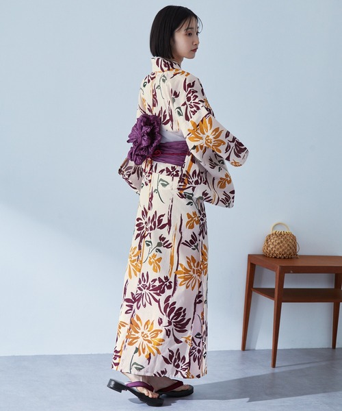 花柄浴衣・帯 下駄セット Dita 花柄浴衣・帯・下駄セット 花柄浴衣・帯・下駄5点セット 2025