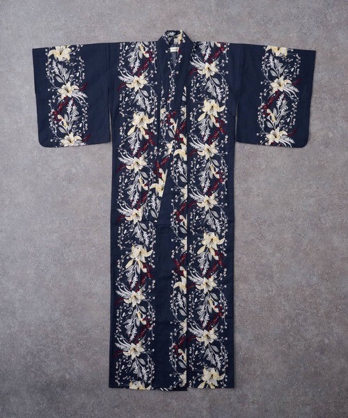 選べるアソート花柄 浴衣 5点セット【浴衣＋兵児帯＋飾り帯+帯留め+