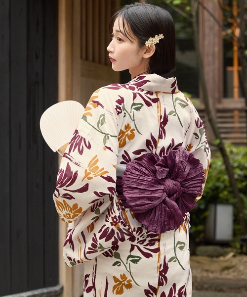 Dita★花柄浴衣・帯セット 5点セット＋兵児帯＋パール飾り紐の合計7点セット♡ 楽天市場】浴衣 5点セット レディース 2025（ゆかた・しわ兵児帯
