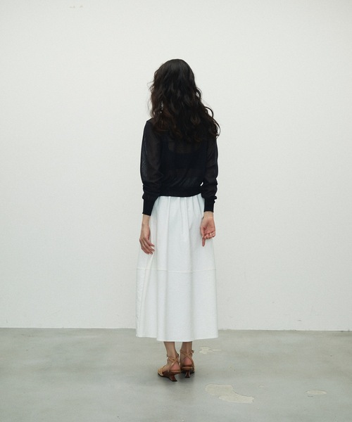 Lutim by u（ルチバイユー）の「Double Zip Crew Neck Cardigan / ダブルジップクルーネックカーディガン（カーディガン/ボレロ・レディース・ホワイト/イエロー/ブラック/グレー・FREE）」の19枚目の写真