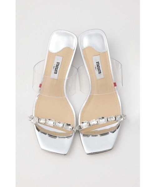 STACCATO(スタッカート)の「ボーアンビジューサンダル(サンダル・レディース・シルバー・22.5cm/23cm/23.5cm/24cm/24.5cm)」の3枚目の写真