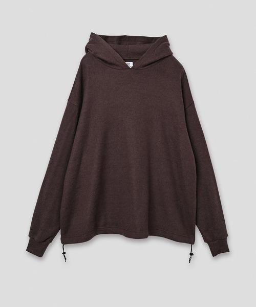 Kelen（ケレン）の「mpa3818- EYCK カラーニットフーデイー パーカー（パーカー・メンズ・グリーン系その他/ブラック/ブラウン/ピンク・38/40/42）」の2枚目の写真