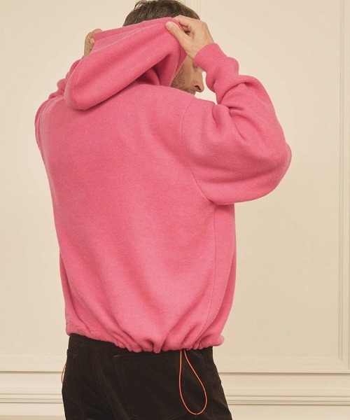 Kelen（ケレン）の「mpa3818- EYCK カラーニットフーデイー パーカー（パーカー・メンズ・グリーン系その他/ブラック/ブラウン/ピンク・38/40/42）」の6枚目の写真