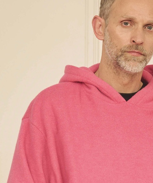 Kelen（ケレン）の「mpa3818- EYCK カラーニットフーデイー パーカー（パーカー・メンズ・グリーン系その他/ブラック/ブラウン/ピンク・38/40/42）」の7枚目の写真