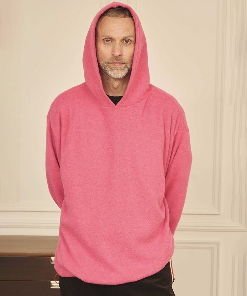 Kelen（ケレン）の「mpa3818- EYCK カラーニットフーデイー パーカー（パーカー・メンズ・グリーン系その他/ブラック/ブラウン/ピンク・38/40/42）」の8枚目の写真