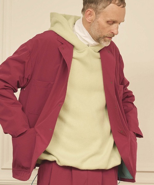 Kelen（ケレン）の「mpa3818- EYCK カラーニットフーデイー パーカー（パーカー・メンズ・グリーン系その他/ブラック/ブラウン/ピンク・38/40/42）」の13枚目の写真