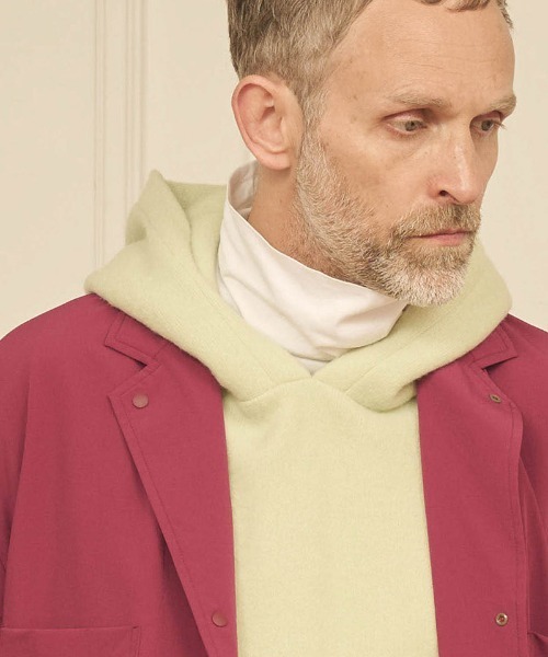 Kelen（ケレン）の「mpa3818- EYCK カラーニットフーデイー パーカー（パーカー・メンズ・グリーン系その他/ブラック/ブラウン/ピンク・38/40/42）」の14枚目の写真