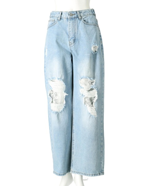 【ANAP/アナップ】ジーンズ デニム オシャレ 美脚 カジュアル M ダメージ ANAP/アナップ】ジーンズ デニム オシャレ 美脚 カジュアル M