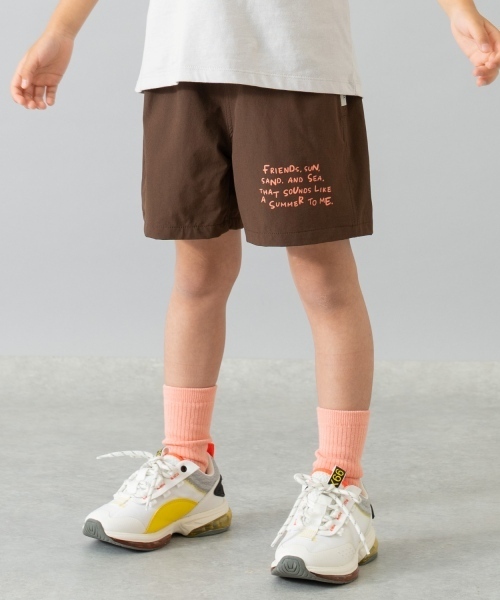 and D. petit main（アンドディープティマイン）の「【水陸両用】ワンポイントロゴショートパンツ（その他パンツ・キッズ・グレー/グリーン/ネイビー/ブラウン・110cm/120cm/140cm/100cm/90cm/130cm/150cm）」の3枚目の写真