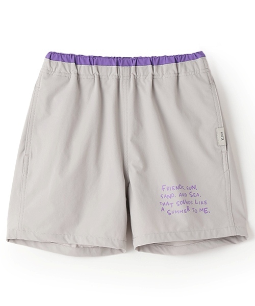 and D. petit main（アンドディープティマイン）の「【水陸両用】ワンポイントロゴショートパンツ（その他パンツ・キッズ・グレー/グリーン/ネイビー/ブラウン・110cm/120cm/140cm/100cm/90cm/130cm/150cm）」の2枚目の写真