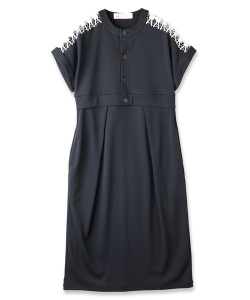 mintdesigns（ミントデザインズ）の「LACE DRESS（ワンピース・レディース・オリーブ/ネイビー・ONE SIZE）」の2枚目の写真