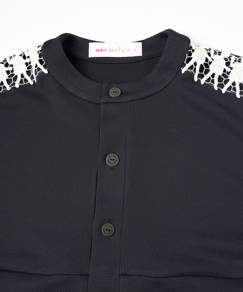 mintdesigns（ミントデザインズ）の「LACE DRESS（ワンピース・レディース・オリーブ/ネイビー・ONE SIZE）」の12枚目の写真