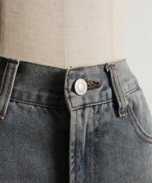 tocco closet（トッコ　クローゼット）の「【ZOZO限定】サイドレースアップシューレースソフトフレアーパンツ（デニムパンツ・レディース・ブルー/ブラック/サックスブルー・M）」の15枚目の写真