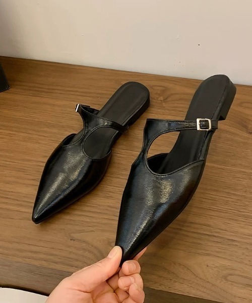 ampm(エーエムピーエム)の「Tストラップセパレートパンプス(パンプス・レディース・ブラック/シルバー・35/36/37/38/39/40)」の18枚目の写真