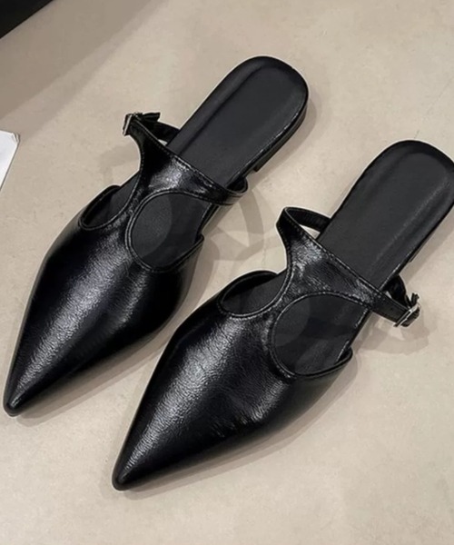 ampm(エーエムピーエム)の「Tストラップセパレートパンプス(パンプス・レディース・ブラック/シルバー・35/36/37/38/39/40)」の14枚目の写真