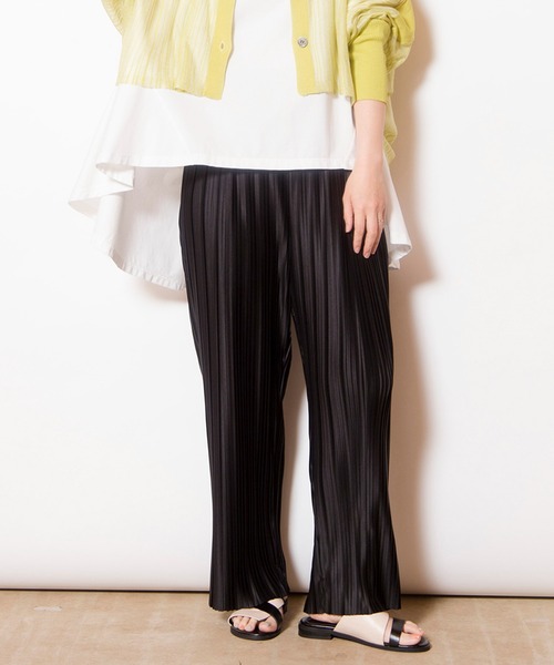 ランダムプリーツテーパードパンツ（その他パンツ）｜OSMOSIS