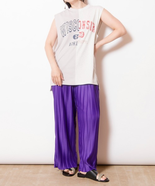 ランダムプリーツテーパードパンツ（その他パンツ）｜OSMOSIS