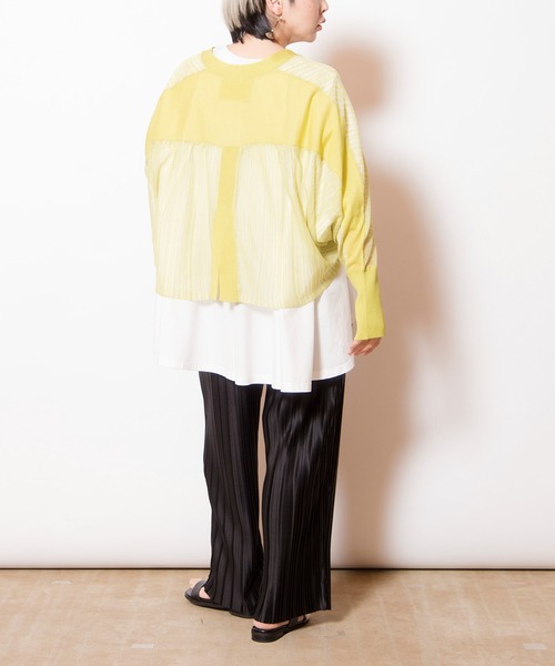 OSMOSIS(オズモーシス)の「ランダムプリーツテーパードパンツ(その他パンツ・レディース・パープル/ブラック/ライトグレー/ネイビー・ONE SIZE)」の21枚目の写真