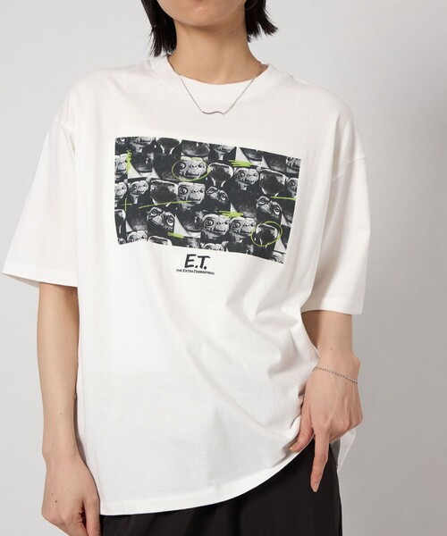 CITEN(シテン)の「<CITEN>ETグラフィックハーフスリーブT(Tシャツ/カットソー・レディース・ライトグレー/その他1/その他2・S/M)」の3枚目の写真