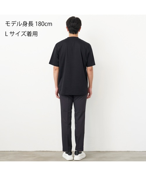 TOKYO SHIRTS（トウキョウシャツ）の「【シャツ屋仕立てのTシャツ】 Vネック Tシャツ（Tシャツ/カットソー・メンズ・ブラック/ホワイト・L/S/M/LL）」の8枚目の写真